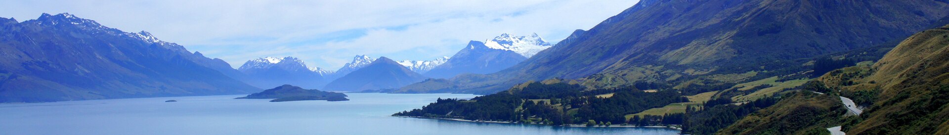 Lake Wakatipu与Glenorchy山景