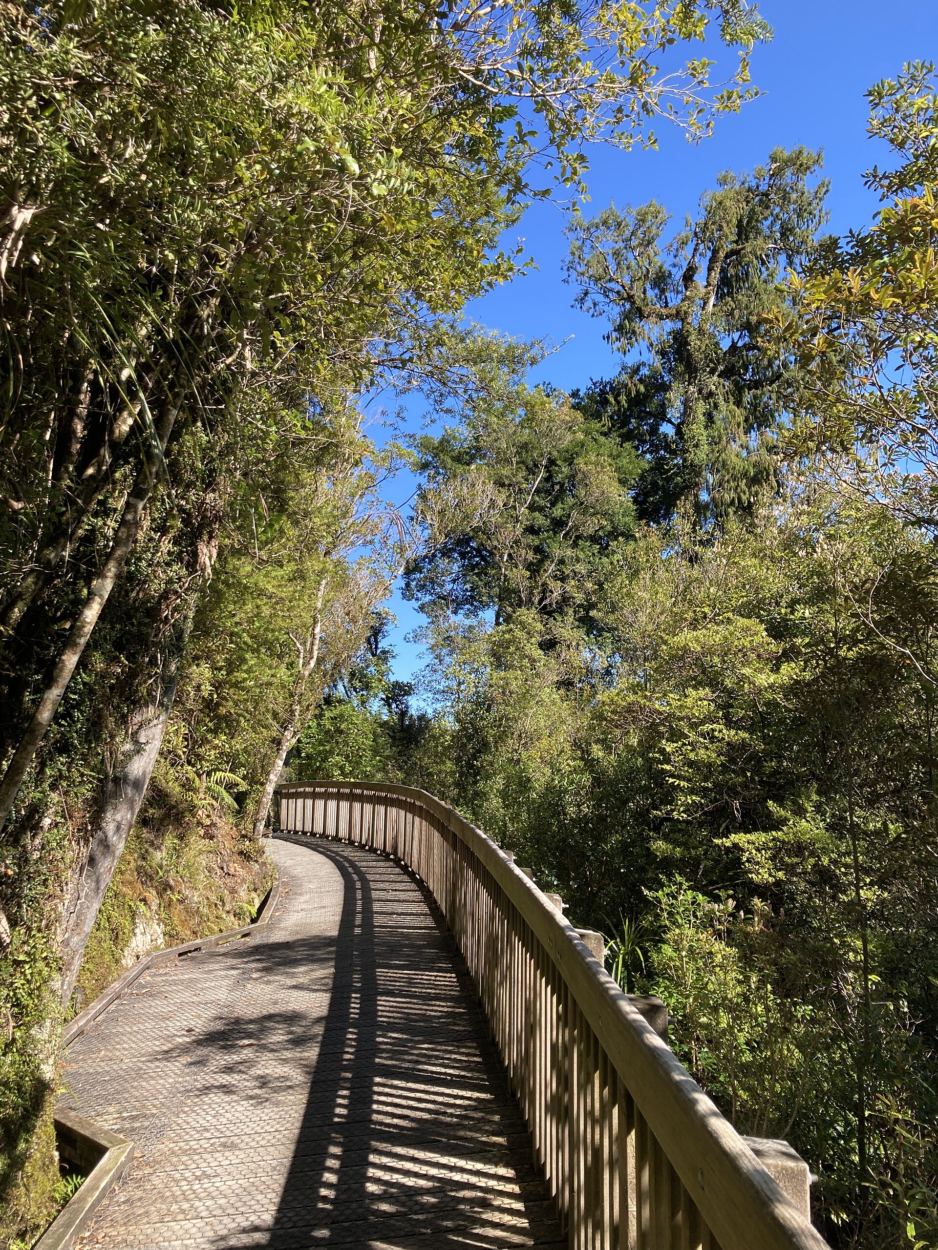 Hokitika Gorge步道与碧蓝河水
